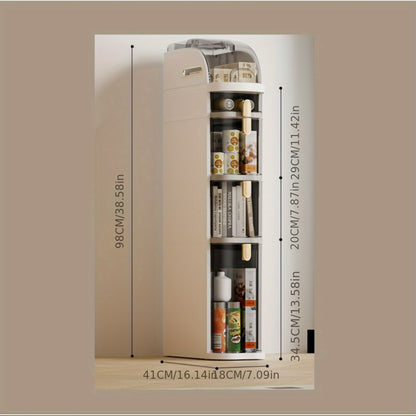 Multi-function narrow slot storage cabinet