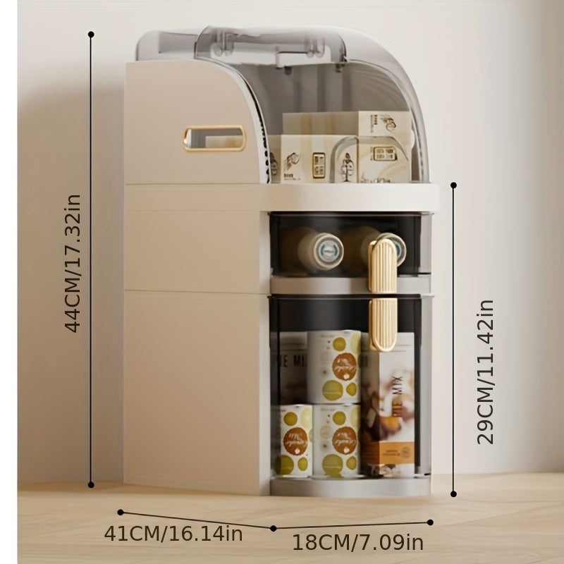 Multi-function narrow slot storage cabinet