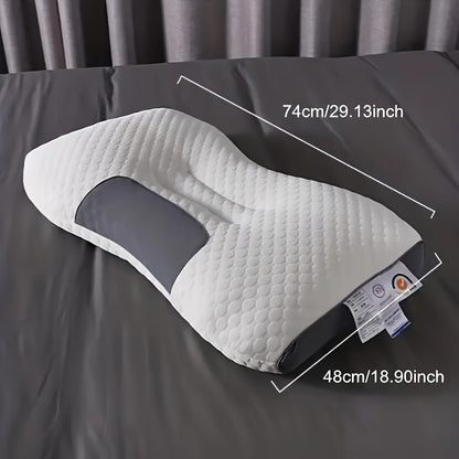 Ultra soft thin knit pillow with neck protection function