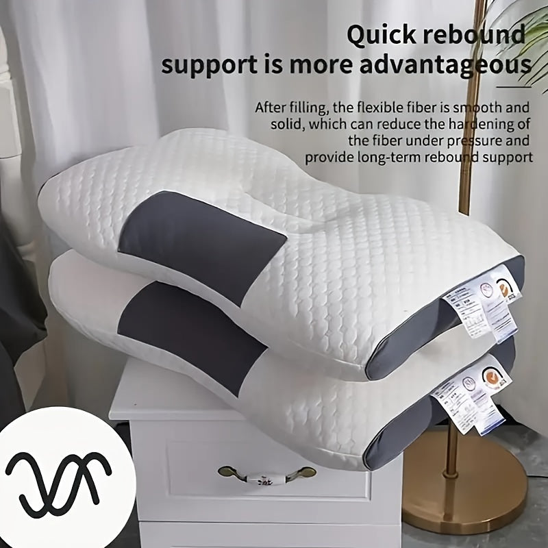 Ultra soft thin knit pillow with neck protection function