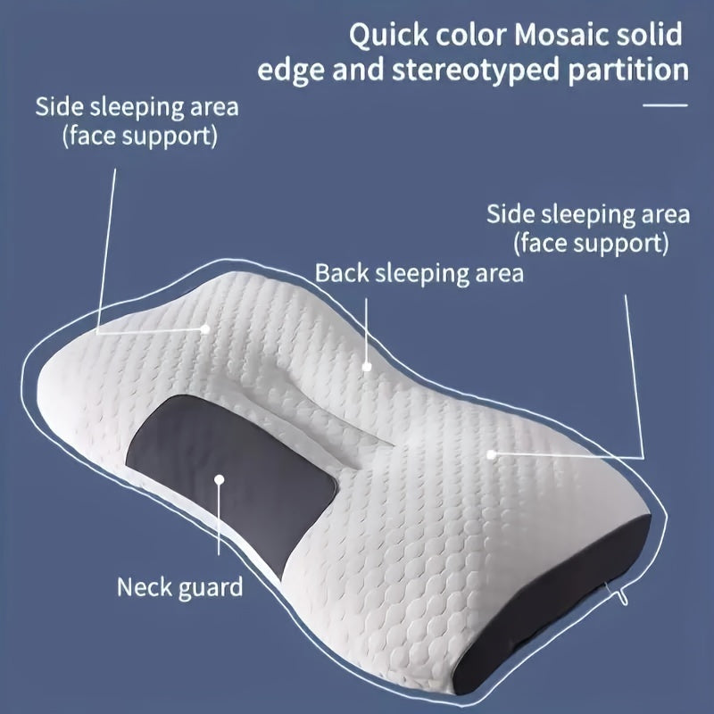 Ultra soft thin knit pillow with neck protection function