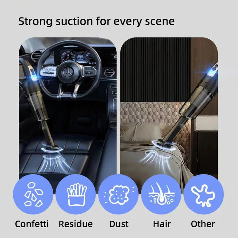 Handheld vacuum cleaner for cars