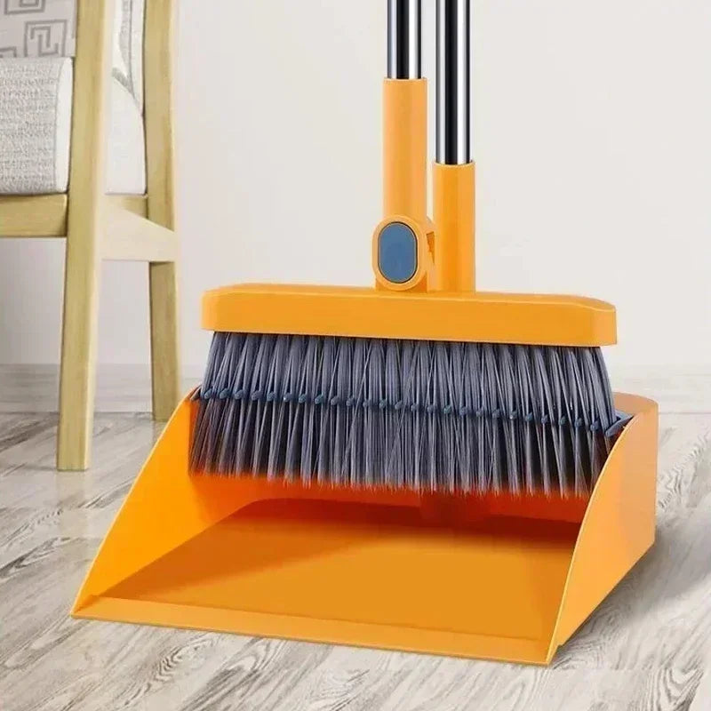 Personal foldable dustpan set