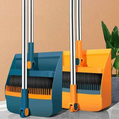 Personal foldable dustpan set