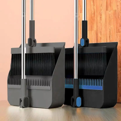 Personal foldable dustpan set